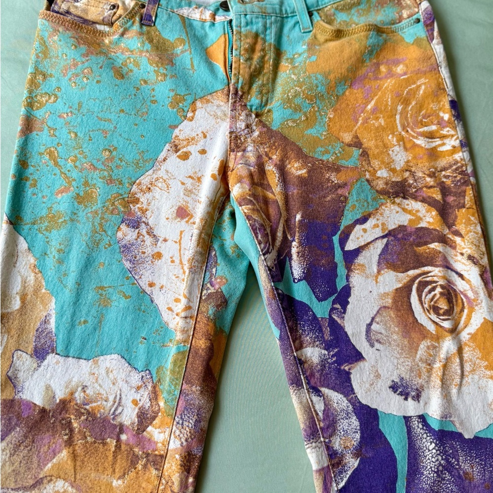 Just Cavalli vintage floral print jeans - Picture 2 of 7